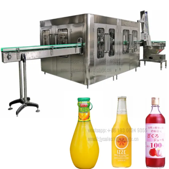 Glass Bottle Pulp Juice Filling Machine and Complete Flavor Drink Production Line in Turkey