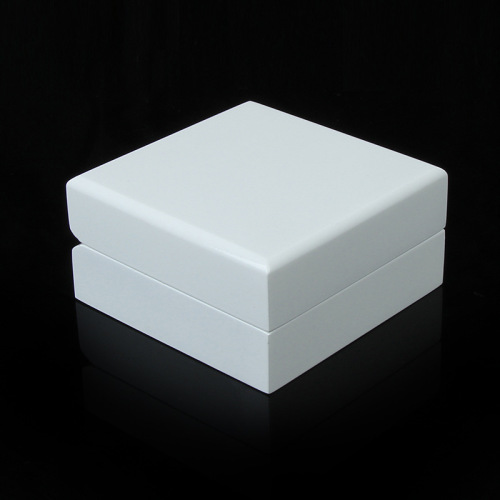 Custom Hinged Paper Ring Box Jewelry White