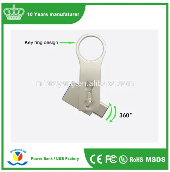 Wholsae custom swivel metal material usb flash drive promotional 3.0 type c usb flash drive
