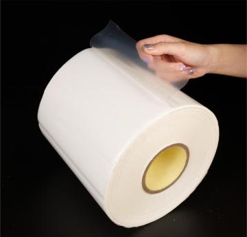 Transparent PE Water Based Permanent Yellow Glassine.