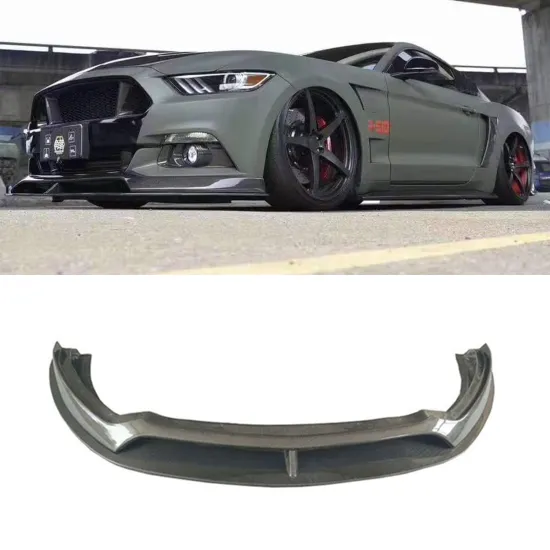 Brilliant Quality AC Style Carbon Fiber Front Lip for Mustang 2015-2017