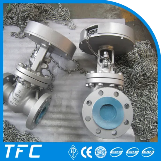 API 6D carbon steel chain wheel gate valve