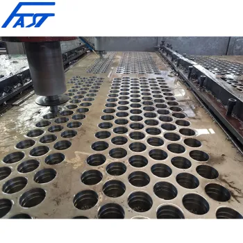 Tubesheet with 30mm Thickness and 38mm Diameter Straight Holes Process