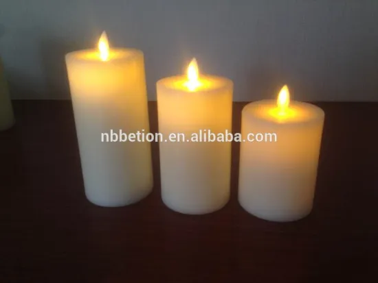led pillar candles with moving wick fuction flameless moving wick led wax candles battery operated candles