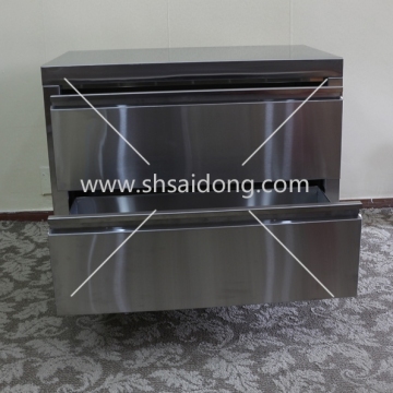 multifuction drawer stainless steel home storage cabinet/SS 304 double drawers