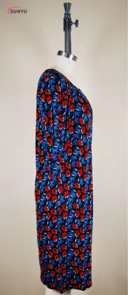 viscose/spandex ladie's Dress with flower print