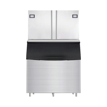Produttore di cubetti di ghiaccio automatico ad alta capacità per negozi di tè al latte - Design a doppia testa
