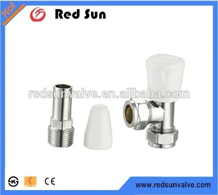HR5010 brass drain angle chrome radiation valve