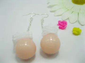 Girl's Round Promotional Earrings
