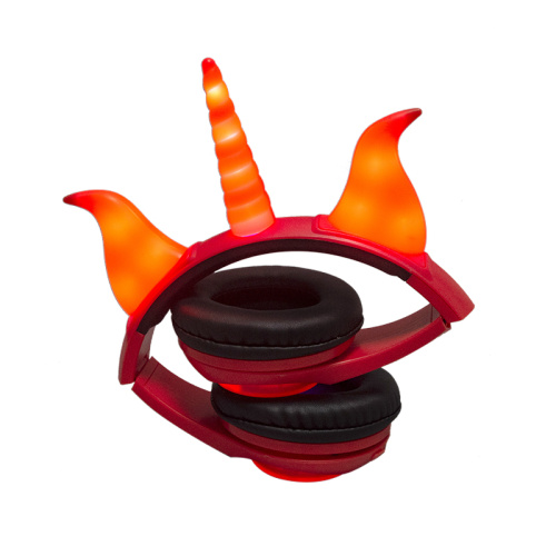 Rhino Ear lighting headphone kreatif anak-anak yang lucu