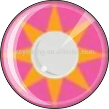 cosmetic contact lens color contact lens CL167 pink star