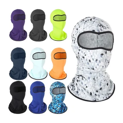 Ice silk sunscreen head mask summer outdoor cycling