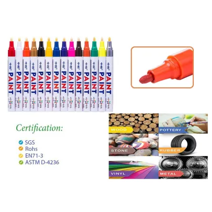 Indelible Ink Paint Pen for Car Tyre and Glass Marking