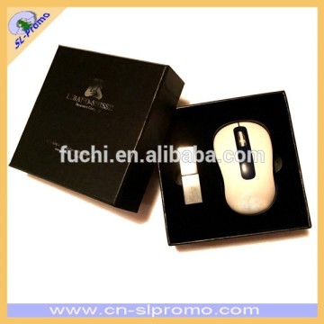 Mouse kualitas VIP yang dibuat khusus dan kado promosi Crystal USB set dalam set kotak hadiah berkualitas tinggi