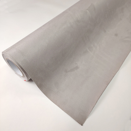 Adhesive Suede Fabric Film Silver Car Interior Wrap