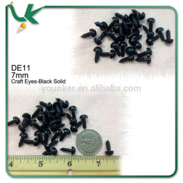 7mm Craft Eyes Toy eye Black Doll Eyes