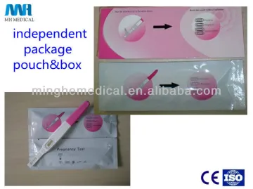 One-step HCG midstream pregnancy test