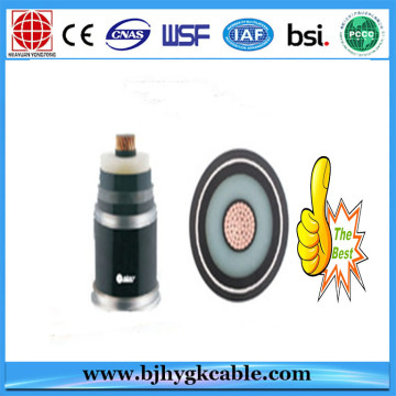 Cable de alimentación CU ​​/ XLPE / LAS / HDPE 38 / 66kv 1 × 240 mm2