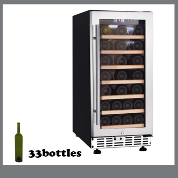 portable appliances 33bottles built-in mini wine cooler with single zone