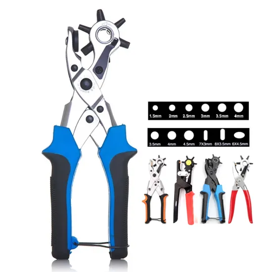 TPR Handle Revolving Head Perforator: The Ultimate Tool for Leather and Card Punching