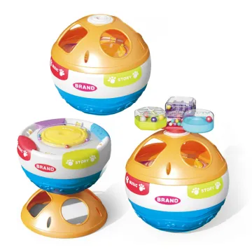 Montessori Toddler Toys: Musical Shapes Drum Bell Ball with Sound Effects for Early Learning