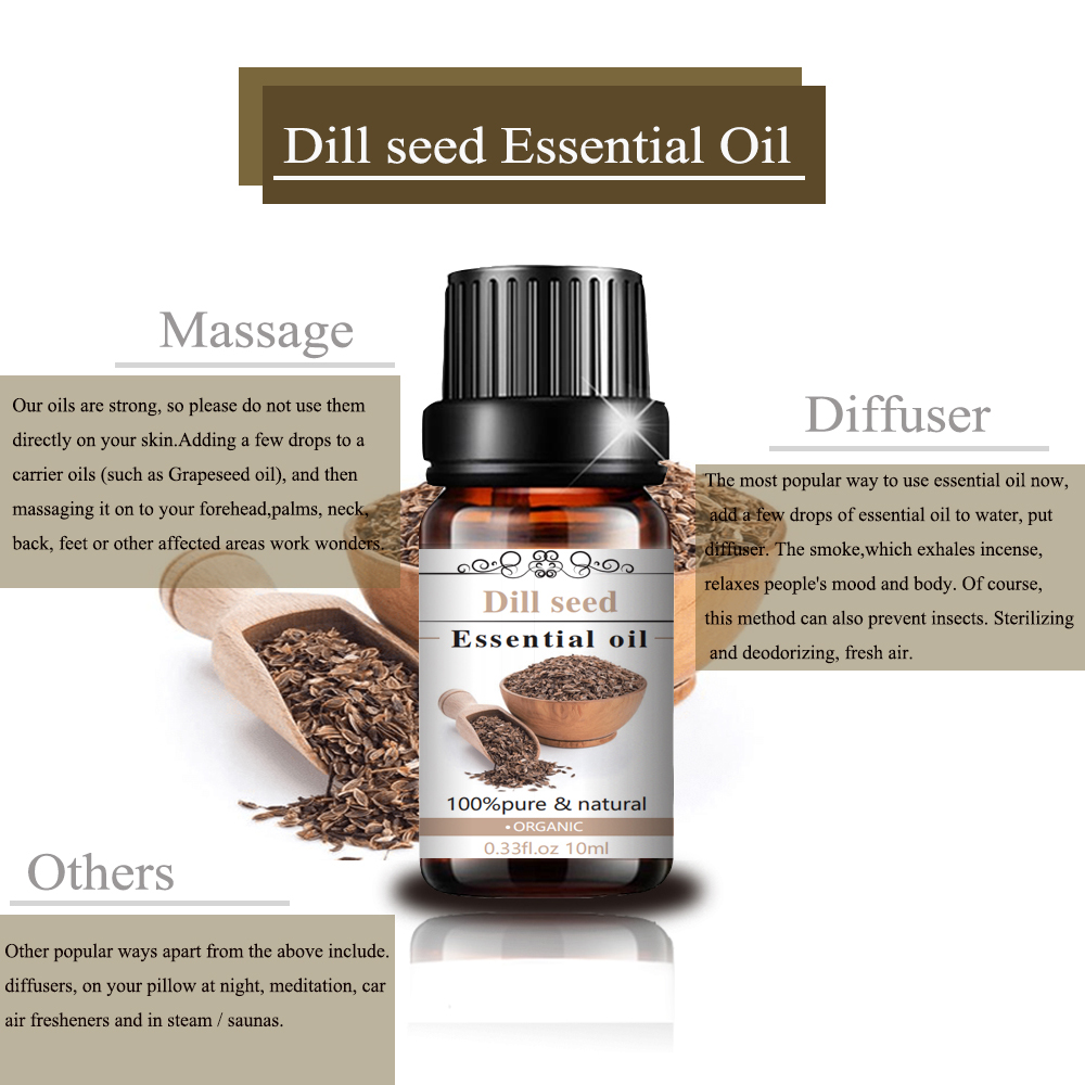 Organic Natural Dill Seed Essential oil For Aromatherapy Use