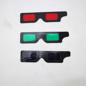 Wholesale Custom Anaglyph 3D Paper Glasses - Red-Cyan Folding Cardboard Promotional Gifts