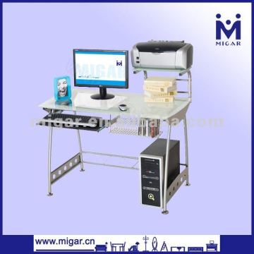Steel glass school computer table MGD-1385