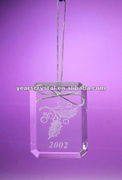 man-made crystal Christmas treee small decorations for pendant ornament(R-0866)