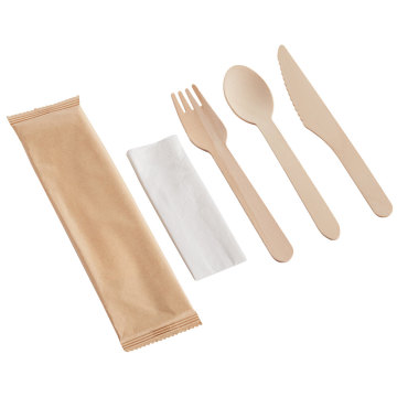 100% Biodegradable Disposable Tableware Knife Fork and Spoon