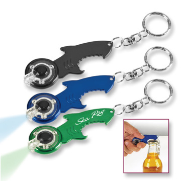 Shark Bottle Opener Keychain Metal Bottle Shape Custom Keychain Bottle Opener