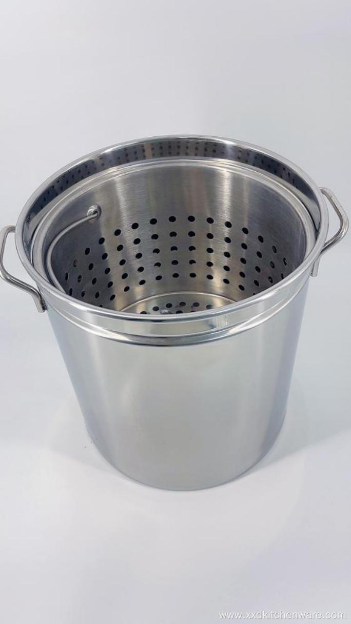 Stainless steel easy turkey cooker with strainer