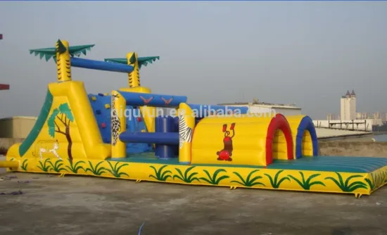 Alibaba China e Inflatable Obstacle Inflatable Slide for kids