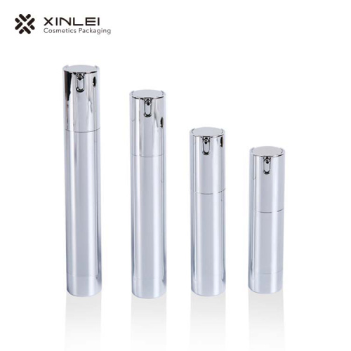 Slim 15 ml bouteilles en plastique d&#39;argent de luxe