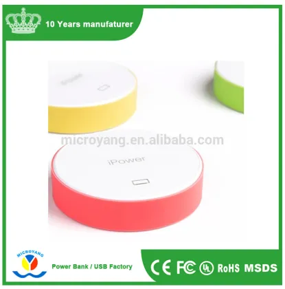 IPower Manufacturer supply small round power bank