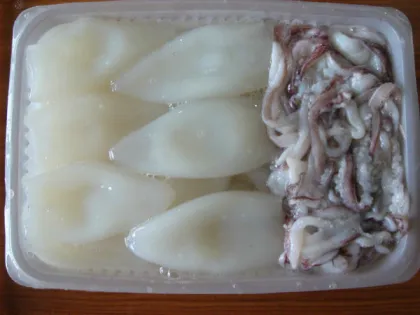 Frozen squid Tentacle + Tube ,frozen calamari T&T