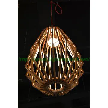 Classic Wood Pendant Lamp for New Year\'s Decoration
