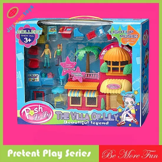 JTH40168 plastic mini house toy in furniture toys
