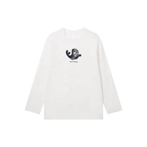 Manga larga en blanco hermosa sudadera con capucha para mujeres