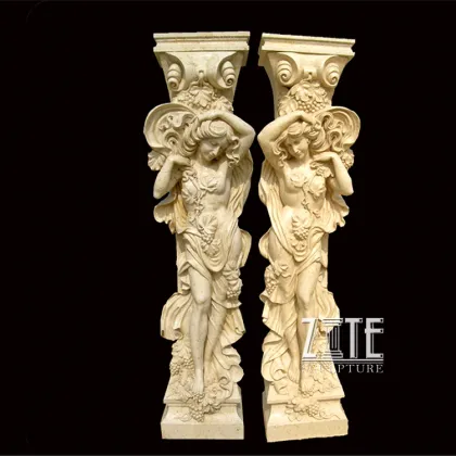 Fine Workmanship marble roman pillars