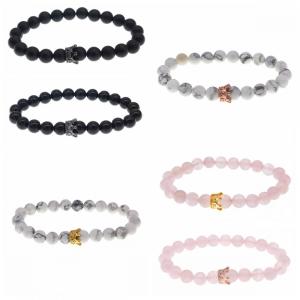 Fashion Cheap 8MM Crown Bracelet For Men Jewelry Charm