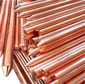 2024 Factory Custom Electrical Pure Copper Overhead Line Grounding Electrode Earth Rod