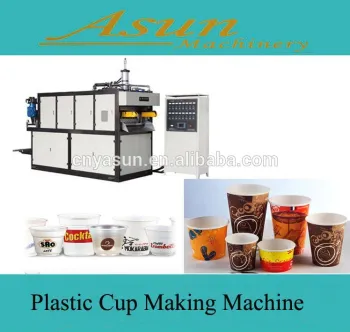 Disposable Plastic Glass Equipments /Disposable Snack And Plastic Cup Extruder Machinery