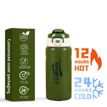 Stainless Steel Sports Cup Portable Travel Bottle
