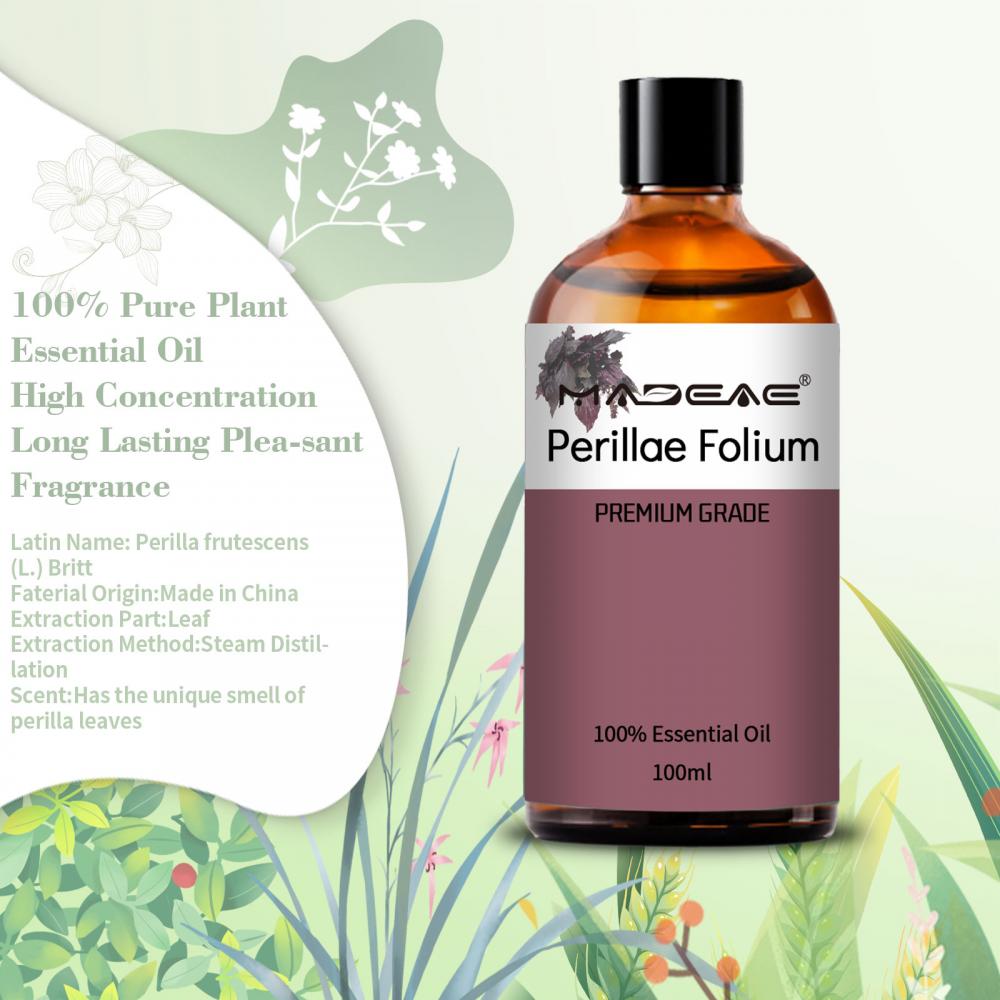 Organic Wholesale Pure Perilla Leaf Essential Oil Massage Aromatherapy Candle Making