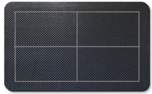 Carbon fiber composite material inspection bed panel