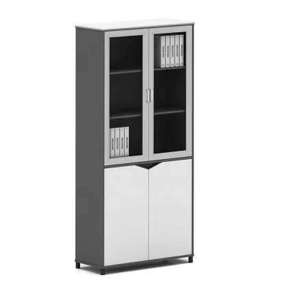 New Design Modern Aluminum Door With Drawer File Cabinet Storage Wall Cabinet Bookcase With Door