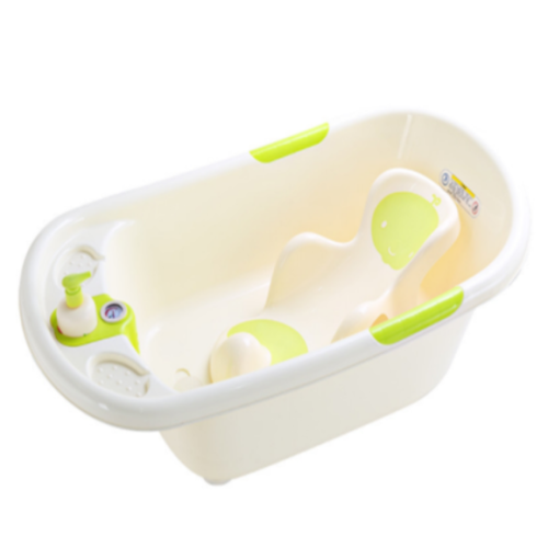 Infant Plastic Bathtub With Thermometer And Bathbed