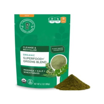 Superfood Greens تمجج التخلص من السموم 6.3oz حقيبة 30 حصص