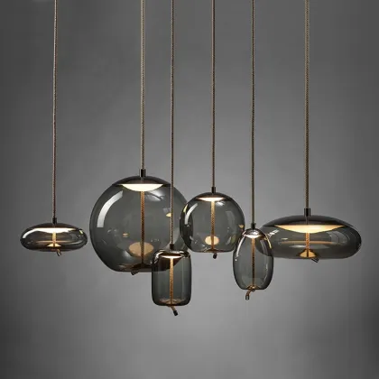 Scandinavian Post Modern Pendant Lights: Nordic Design Decor Glass Luminaire